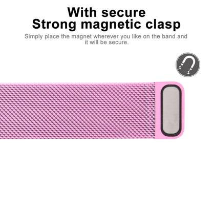 For Apple Watch Ultra 49mm&Watch Ultra 2 49mm / Series 9&8&7 45mm / SE 3&SE 2&6&SE&5&4 44mm / 3&2&1 42mm Color-changing Magnetic Nylon Watch Band (Pink) - Watch Bands by buy2fix | Online Shopping UK | buy2fix