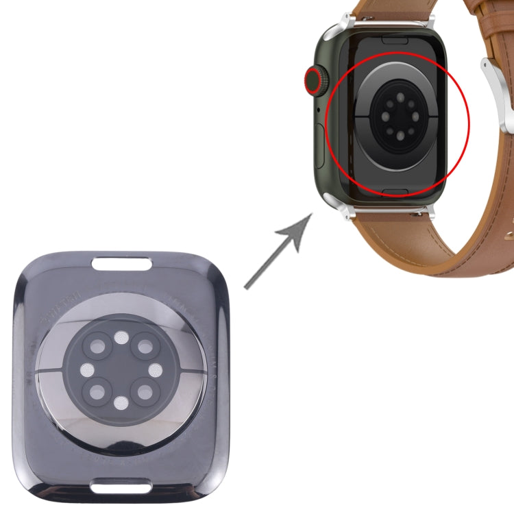 For Apple Watch Series 9 41mm Rear Housing Glass Cover(Black) - Back Cover by buy2fix | Online Shopping UK | buy2fix