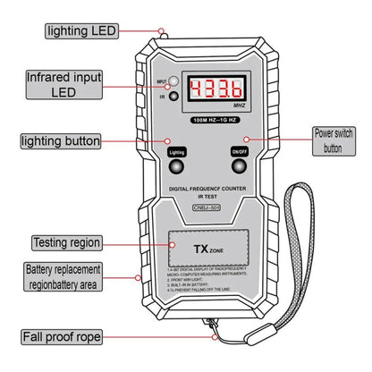 CNBJ-501 100M-1GHz Infrared Frequency Tester - Electronic Test by buy2fix | Online Shopping UK | buy2fix