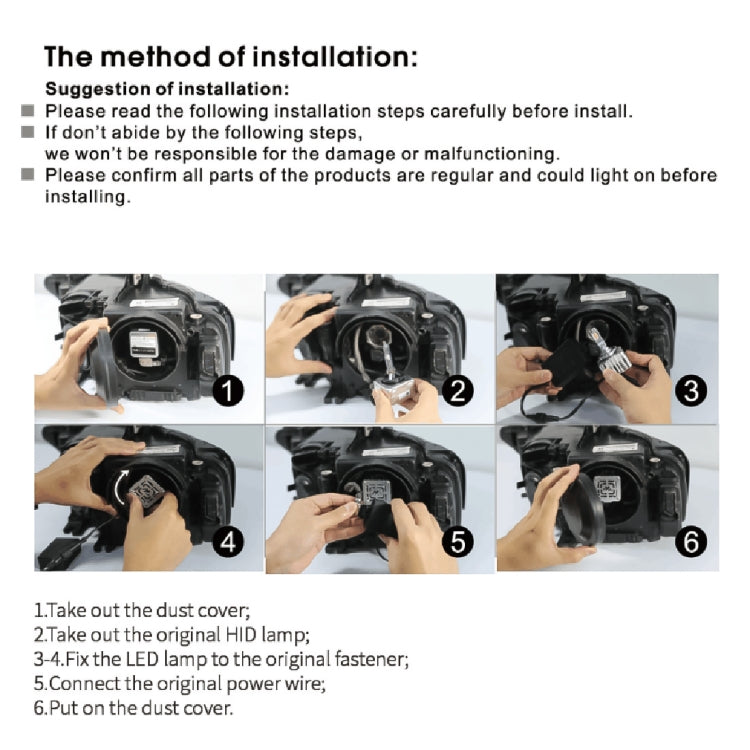 D Series D1S 35W 6000K 4500LM 2pcs/Box Car LED Headlight - LED Headlamps by buy2fix | Online Shopping UK | buy2fix