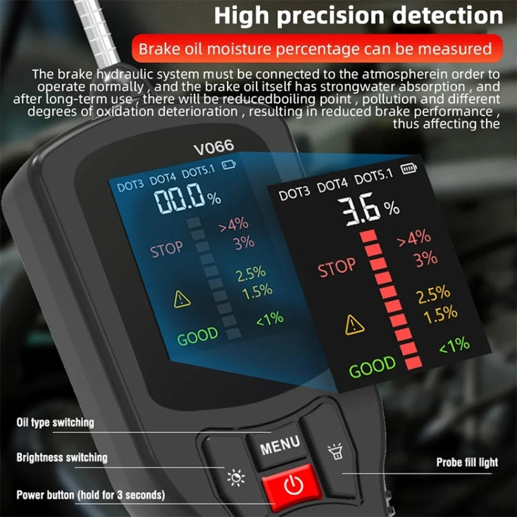 V066 Car Brake Fluid Detection Pen Moisture Tester - Electronic Test by buy2fix | Online Shopping UK | buy2fix