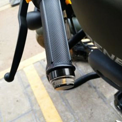2 PCS Motorcycle Turn Signal Light Grip Bar Plug Strobe Side Marker End LED Handlebar Lamp - Signal Lights by buy2fix | Online Shopping UK | buy2fix