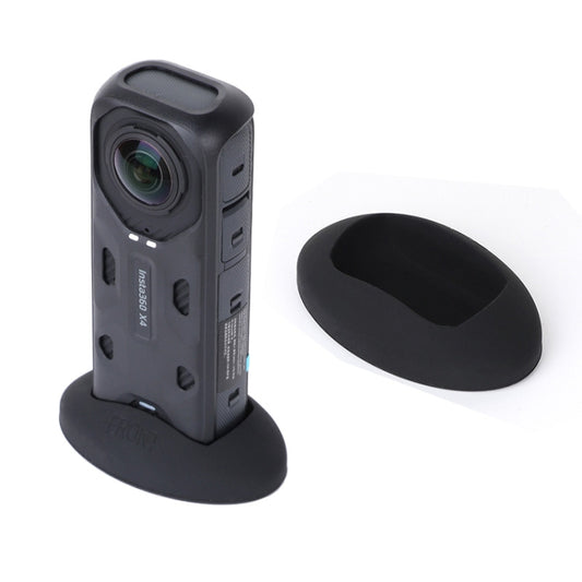 For Insta360 X4 Silicone Base Desktop Stand (Black) - Mount & Holder by buy2fix | Online Shopping UK | buy2fix