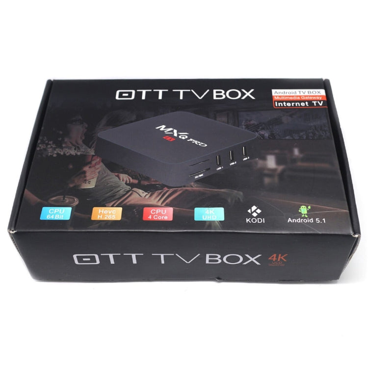 MXQ PROi 1080P 4K HD Smart TV BOX with Remote Controller, Android 7.1 S905W Quad Core Cortex-A53 Up to 2GHz, RAM: 1GB, ROM: 8GB, Support WiFi - Amlogic S905 by buy2fix | Online Shopping UK | buy2fix