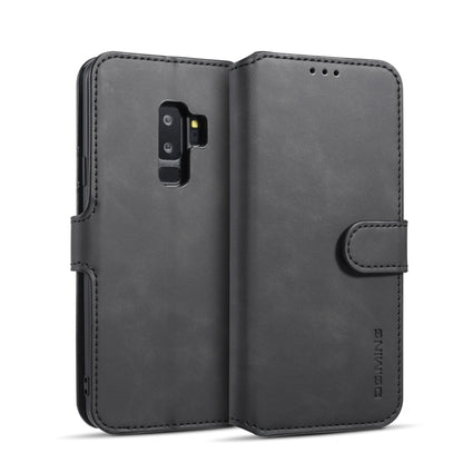 DG.MING Retro Oil Side Horizontal Flip Case with Holder & Card Slots & Wallet for Galaxy S9+(Black) - Galaxy Phone Cases by DG.MING | Online Shopping UK | buy2fix