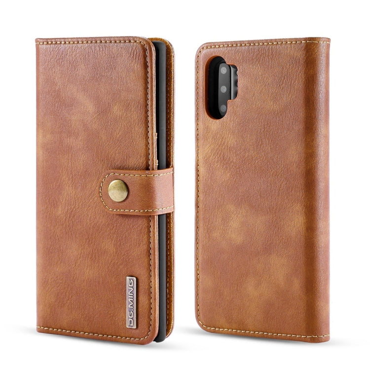 DG.MING Crazy Horse Texture Flip Detachable Magnetic Leather Case with Holder & Card Slots & Wallet for Samsung Galaxy Note 10(Brown) - Galaxy Phone Cases by DG.MING | Online Shopping UK | buy2fix