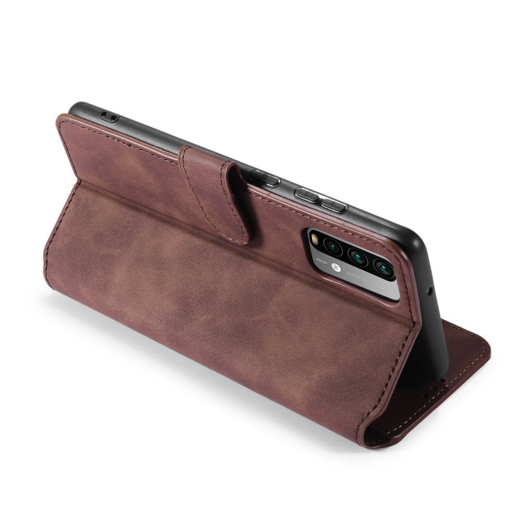 For Xiaomi Poco M3 DG.MING Retro Oil Side Horizontal Flip Leather Case with Holder & Card Slots & Wallet(Coffee) - Xiaomi Cases by DG.MING | Online Shopping UK | buy2fix