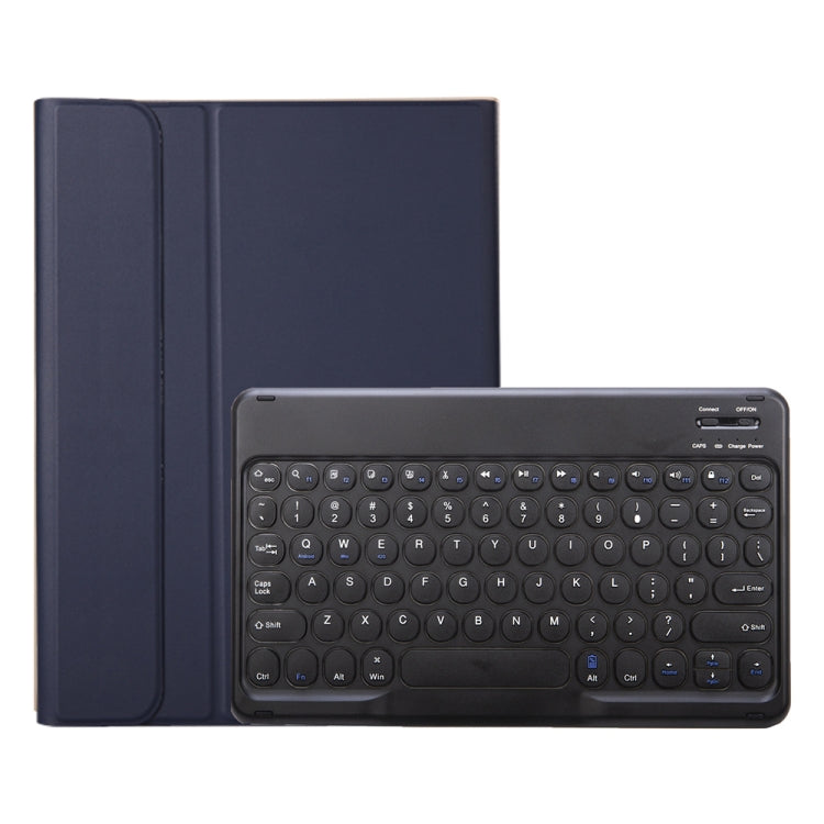 YA11B 2021 Detachable Lambskin Texture Round Keycap Bluetooth Keyboard Leather Tablet Case with Pen Slot & Stand For iPad Pro 11 (2021)(Dark Blue) - For iPad Pro by buy2fix | Online Shopping UK | buy2fix