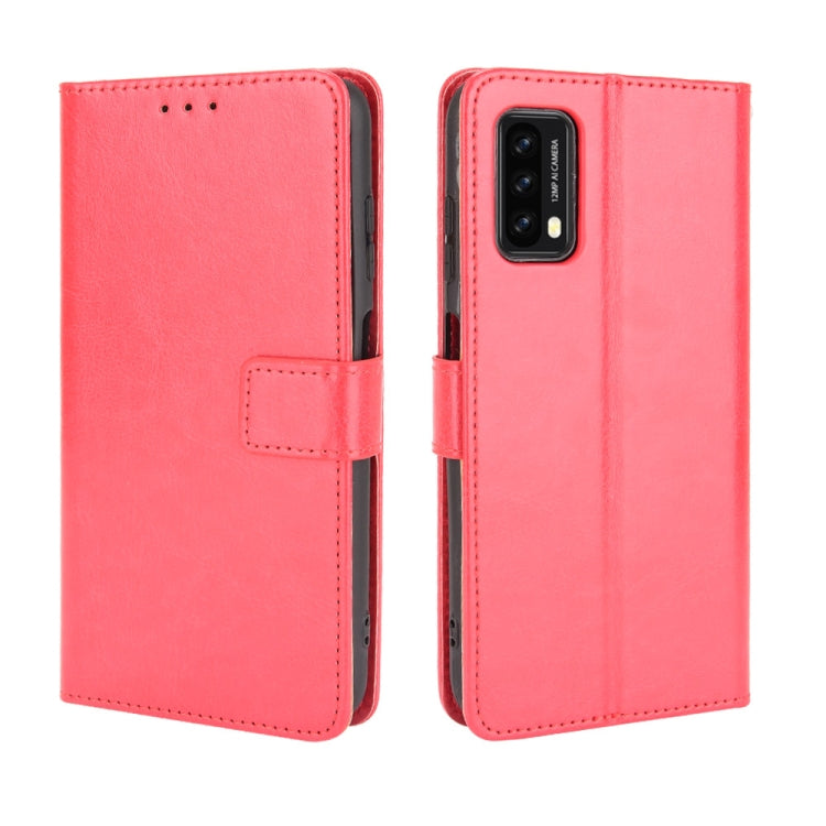 For Blackview A90 Crazy Horse Texture Horizontal Flip Leather Case with Holder & Card Slots & Lanyard(Red) - More Brand by buy2fix | Online Shopping UK | buy2fix