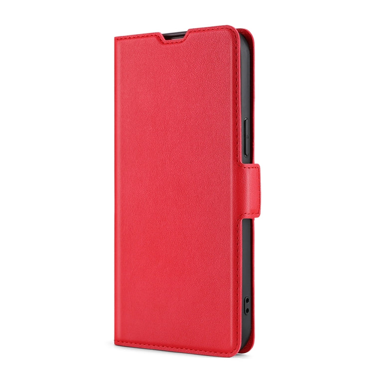 For Doogee X96 Pro Ultra-thin Voltage Side Buckle PU + TPU Horizontal Flip Leather Case with Holder & Card Slot(Red) - More Brand by buy2fix | Online Shopping UK | buy2fix