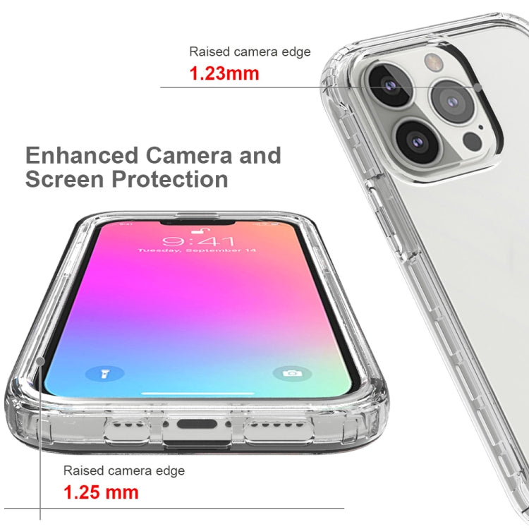 For iPhone 13 Shockproof High Transparency Two-color Gradual Change PC+TPU Candy Colors Protective Case(Purple) - iPhone 13 Cases by buy2fix | Online Shopping UK | buy2fix