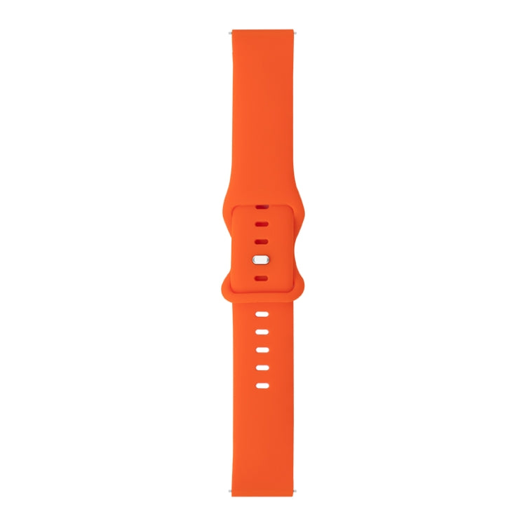 For Huawei Watch GT 2 46mm 8-buckle Silicone Watch Band(Orange) - Watch Bands by buy2fix | Online Shopping UK | buy2fix