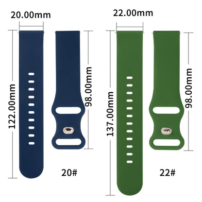 For Huawei Watch GT 2e 46mm 8-buckle Silicone Watch Band(Midnight Blue) - Watch Bands by buy2fix | Online Shopping UK | buy2fix