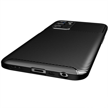 For OPPO A16 Carbon Fiber Texture Shockproof TPU Case(Black) - OPPO Cases by buy2fix | Online Shopping UK | buy2fix