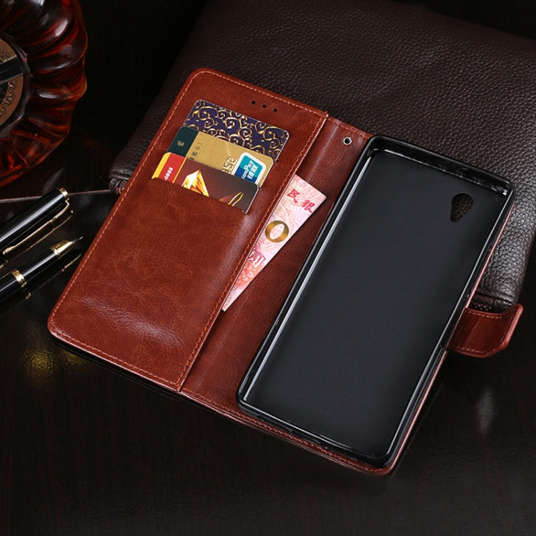 For Alcatel 1 2021 idewei Crazy Horse Texture Horizontal Flip Leather Case with Holder & Card Slots & Wallet(Red) - More Brand by idewei | Online Shopping UK | buy2fix