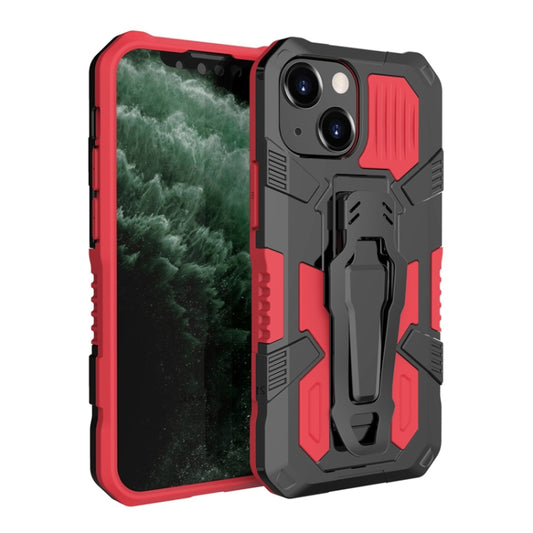 For iPhone 13 mini Machine Armor Warrior Shockproof PC + TPU Protective Case (Red) - iPhone 13 mini Cases by buy2fix | Online Shopping UK | buy2fix