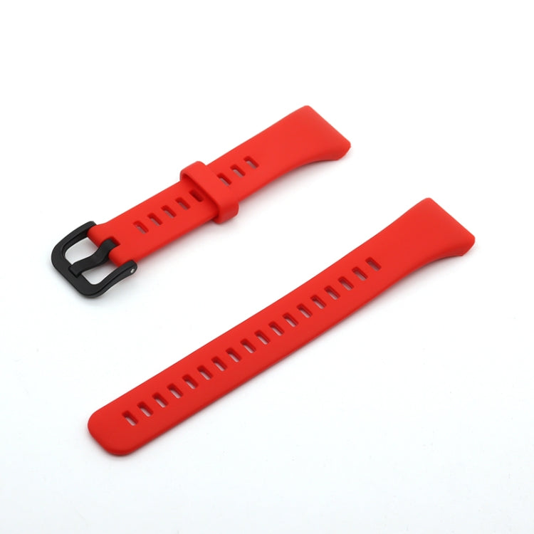 For Honor Band 6 Pure Color Silicone Watch Band(Red) - Watch Bands by buy2fix | Online Shopping UK | buy2fix