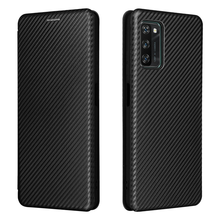 For Blackview A100 Carbon Fiber Texture Horizontal Flip TPU + PC + PU Leather Case with Card Slot(Black) - More Brand by buy2fix | Online Shopping UK | buy2fix