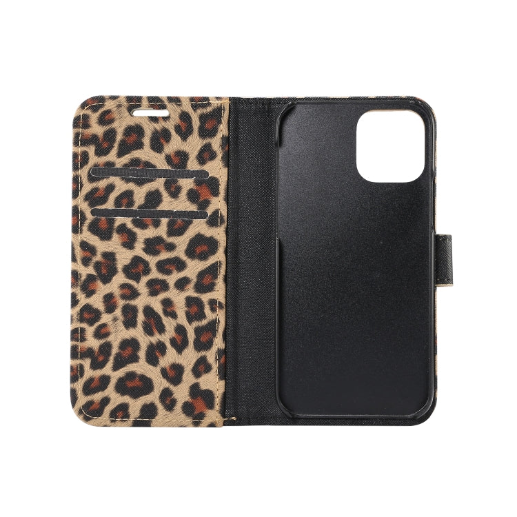 For iPhone 13 Leopard Pattern Horizontal Flip PC + PU Leather Case with Holder & Card Slots & Wallet(Yellow) - iPhone 13 Cases by buy2fix | Online Shopping UK | buy2fix