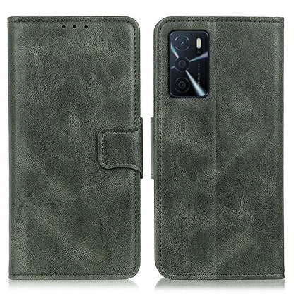 For OPPO A16 Mirren Crazy Horse Texture Horizontal Flip Leather Case with Holder & Card Slots & Wallet(Dark Green) - OPPO Cases by buy2fix | Online Shopping UK | buy2fix