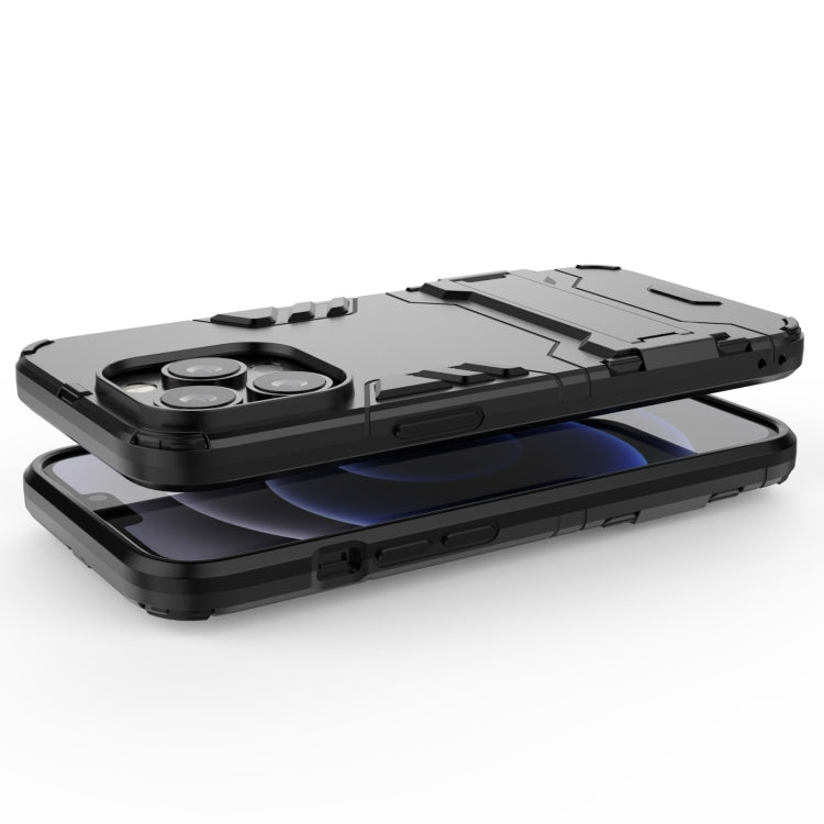 For iPhone 13 Pro PC + TPU Shockproof Protective Case with Invisible Holder (Navy Blue) - iPhone 13 Pro Cases by buy2fix | Online Shopping UK | buy2fix