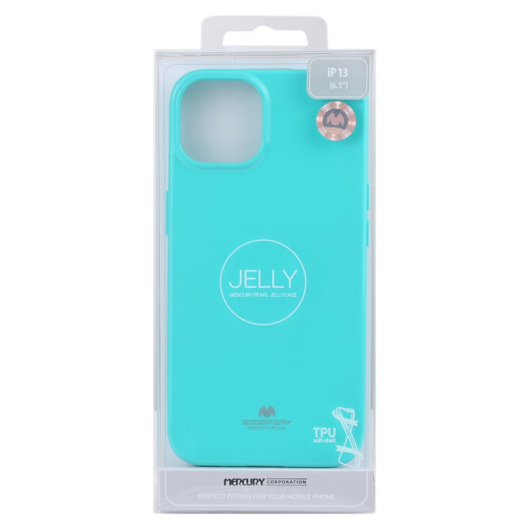 For iPhone 13 GOOSPERY JELLY Full Coverage Soft Case(Mint Green) - iPhone 13 Cases by GOOSPERY | Online Shopping UK | buy2fix