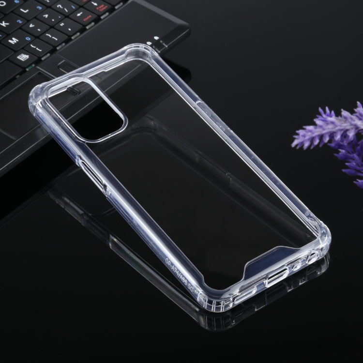 For OPPO A74 5G / A93 5G Four-corner Shockproof Transparent TPU + PC Protective Case - OPPO Cases by buy2fix | Online Shopping UK | buy2fix