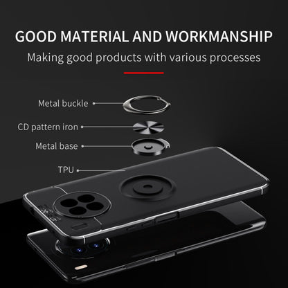 For Huawei nova 8i Metal Ring Holder 360 Degree Rotating TPU Case(Black) - Huawei Cases by buy2fix | Online Shopping UK | buy2fix