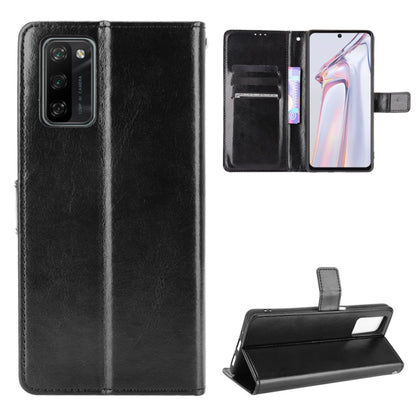 For Blackview A100 Crazy Horse Texture Horizontal Flip Leather Case with Holder & Card Slots & Lanyard(Black) - More Brand by buy2fix | Online Shopping UK | buy2fix