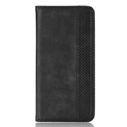 For Motorola Edge 20 Lite Magnetic Buckle Retro Crazy Horse Texture Horizontal Flip Leather Case with Holder & Card Slots & Photo Frame(Black) - Motorola Cases by buy2fix | Online Shopping UK | buy2fix