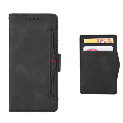 For OPPO A16 Skin Feel Calf Pattern Horizontal Flip Leather Case with Holder & Card Slots & Photo Frame(Black) - OPPO Cases by buy2fix | Online Shopping UK | buy2fix