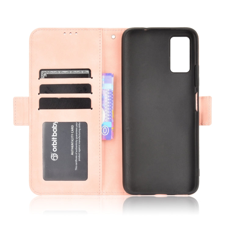 For ZTE Blade A71 Skin Feel Calf Pattern Horizontal Flip Leather Case with Holder & Card Slots & Photo Frame(Pink) - ZTE Cases by buy2fix | Online Shopping UK | buy2fix