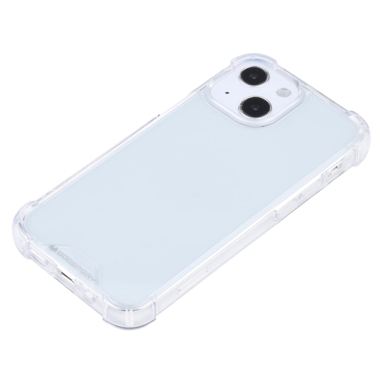 For iPhone 13 GOOSPERY SUPER Protect Four Corners Shockproof Soft TPU Case mini(Transparent) - iPhone 13 Cases by GOOSPERY | Online Shopping UK | buy2fix