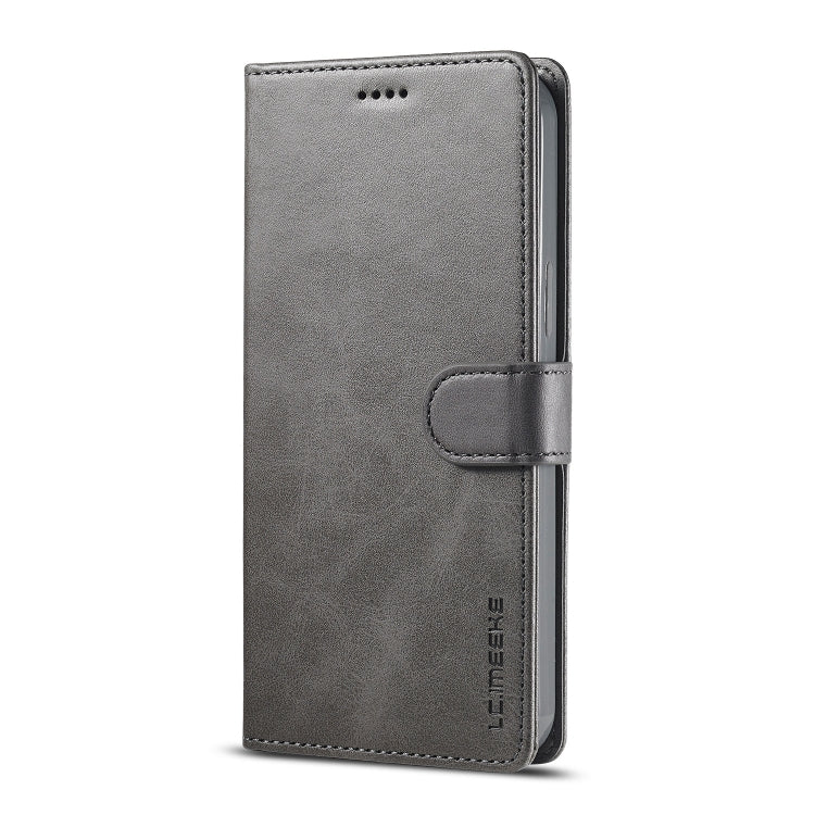 For iPhone 13 mini LC.IMEEKE Calf Texture Horizontal Flip Leather Case with Holder & Card Slots & Wallet (Grey) - iPhone 13 mini Cases by LC.IMEEKE | Online Shopping UK | buy2fix
