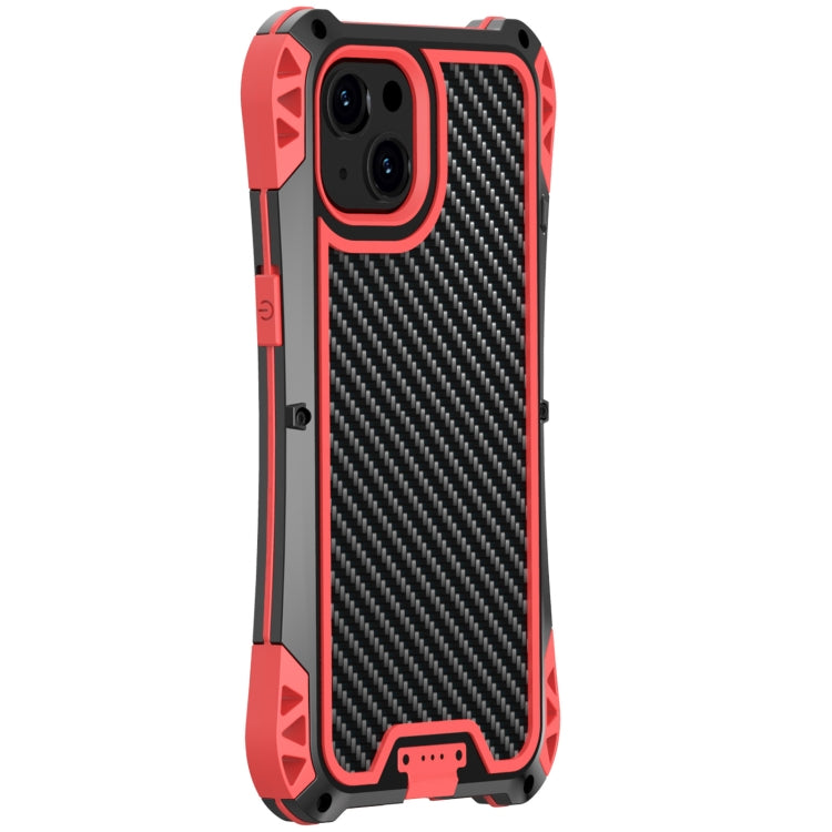 For iPhone 13 mini R-JUST AMIRA Shockproof Dustproof Waterproof Metal Protective Case (Red) - iPhone 13 mini Cases by R-JUST | Online Shopping UK | buy2fix