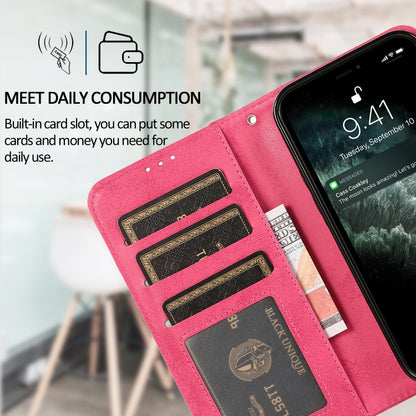 For iPhone 13 mini Retro 2 in 1 Detachable Horizontal Flip Leather Case with Card Slots & Wallet For  iPhone 13 Mini(Pink) - iPhone 13 mini Cases by buy2fix | Online Shopping UK | buy2fix