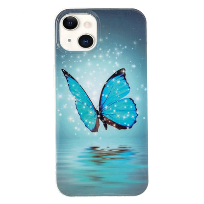 For iPhone 13 Luminous TPU Soft Protective Case(Butterfly) - iPhone 13 Cases by buy2fix | Online Shopping UK | buy2fix