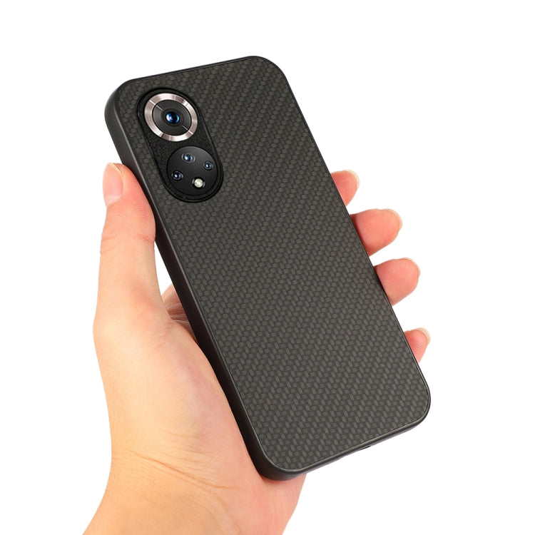 For Honor 50 Accurate Hole Carbon Fiber Texture Shockproof Case(Black) - Honor Cases by buy2fix | Online Shopping UK | buy2fix