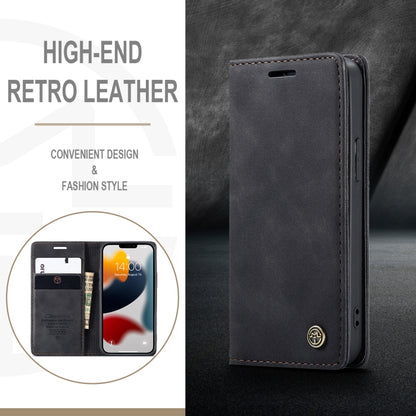 For iPhone 13 mini CaseMe-013 Multifunctional Retro Frosted Horizontal Flip Leather Case with Card Slot & Holder & Wallet (Black) - iPhone 13 mini Cases by CaseMe | Online Shopping UK | buy2fix