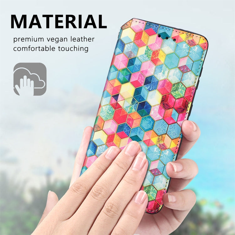 For Samsung Galaxy S21+ 5G Colorful Magnetic Horizontal Flip PU Leather Case with Holder & Card Slot & Wallet(Magic Space) - Galaxy S21+ 5G Cases by buy2fix | Online Shopping UK | buy2fix