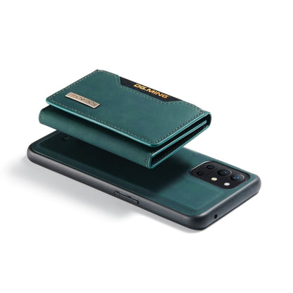 DG.MING M2 Series 3-Fold Multi Card Bag Back Cover Shockproof Case with Wallet & Holder Function For OnePlus 9R(Green) - OnePlus Cases by DG.MING | Online Shopping UK | buy2fix