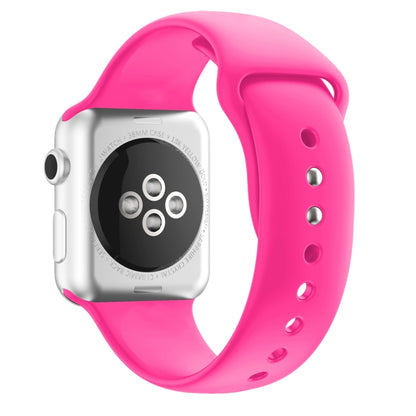 Double Nail Silicone Strap Watch Band For Apple Watch Ultra 49mm&Watch Ultra 2 49mm / Series 9&8&7 45mm / SE 3&SE 2&6&SE&5&4 44mm / 3&2&1 42mm(Pink) - Watch Bands by buy2fix | Online Shopping UK | buy2fix