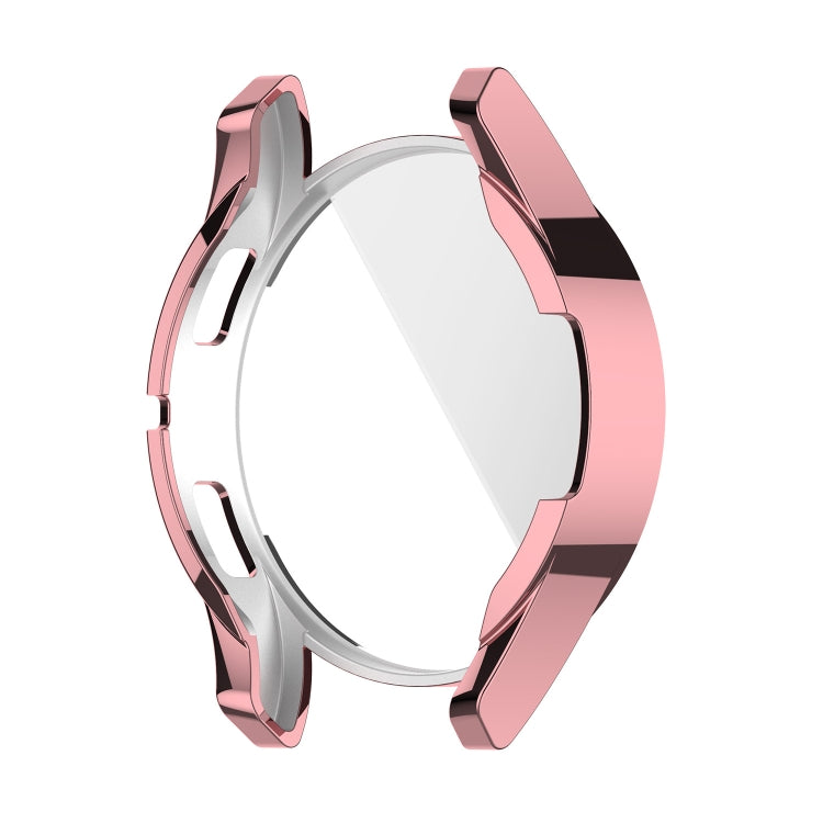 For Samung Galaxy Watch4 44mm Full Coverage TPU Electroplating Protective Case Cover(Pink) - Watch Cases by buy2fix | Online Shopping UK | buy2fix