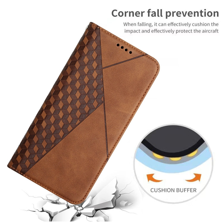 For iPhone 11 Pro Max Diamond Pattern Splicing Skin Feel Magnetic Horizontal Flip Leather Case with Card Slots & Holder & Wallet (Brown) - iPhone 11 Pro Max Cases by buy2fix | Online Shopping UK | buy2fix