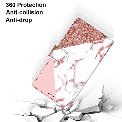 For OPPO A54 4G / A16 4G / A53s 5G / A55 5G Coloured Drawing Cross Texture Horizontal Flip PU Leather Case with Holder & Card Slots & Wallet & Lanyard(Pink Stone Texture) - OPPO Cases by buy2fix | Online Shopping UK | buy2fix