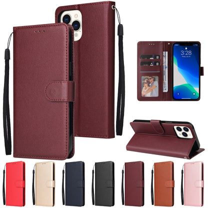 For iPhone 13 Multifunctional Horizontal Flip Leather Case, with Three Card Slot & Holder & Photo Frame & Lanyard(Black) - iPhone 13 Cases by buy2fix | Online Shopping UK | buy2fix