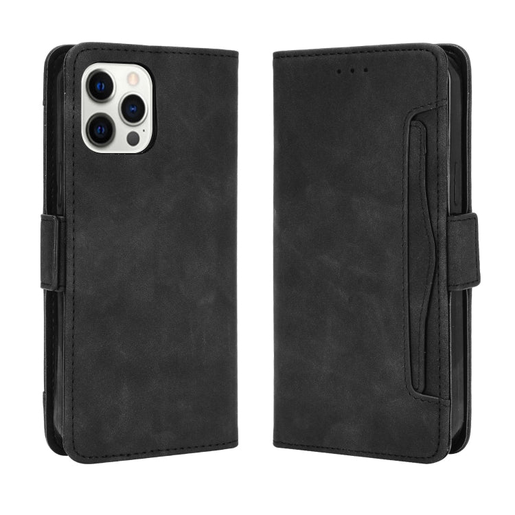 For iPhone 13 Pro Max Skin Feel Calf Pattern Horizontal Flip Leather Case with Holder & Card Slots & Photo Frame (Black) - iPhone 13 Pro Max Cases by buy2fix | Online Shopping UK | buy2fix