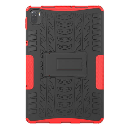 Tire Texture TPU + PC Shockproof Case with Holder For Xiaomi Pad 5 / 5 Pro(Red) - More Tablet Cases by buy2fix | Online Shopping UK | buy2fix