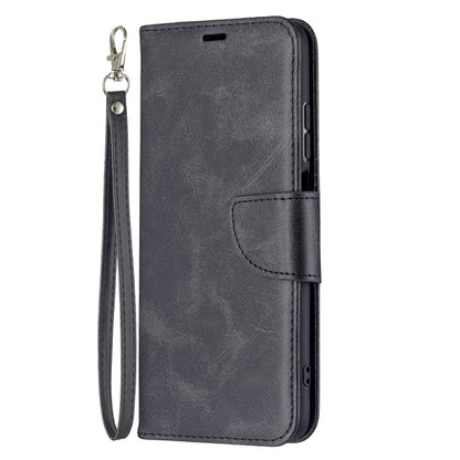 For Xiaomi Redmi 10 Retro Lambskin Texture Pure Color Horizontal Flip PU Leather Case with Holder & Card Slots & Wallet & Lanyard(Black) - Xiaomi Cases by buy2fix | Online Shopping UK | buy2fix