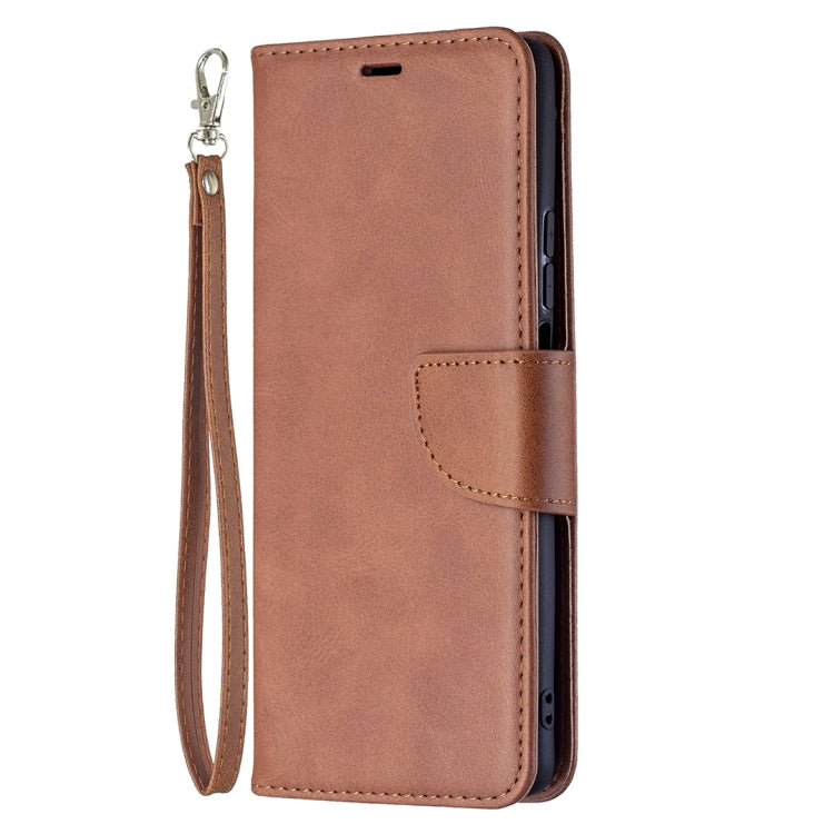 For Xiaomi Mi 11T Retro Lambskin Texture Pure Color Horizontal Flip PU Leather Case with Holder & Card Slots & Wallet & Lanyard(Brown) - Xiaomi Cases by buy2fix | Online Shopping UK | buy2fix